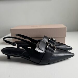 Charles & Keith kitten heel with chain detail
